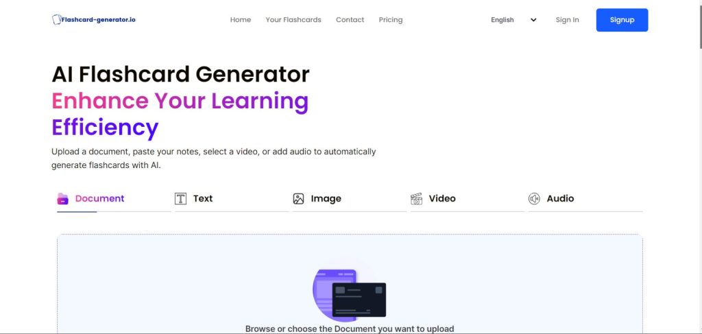 AI Flashcard Generator product cover